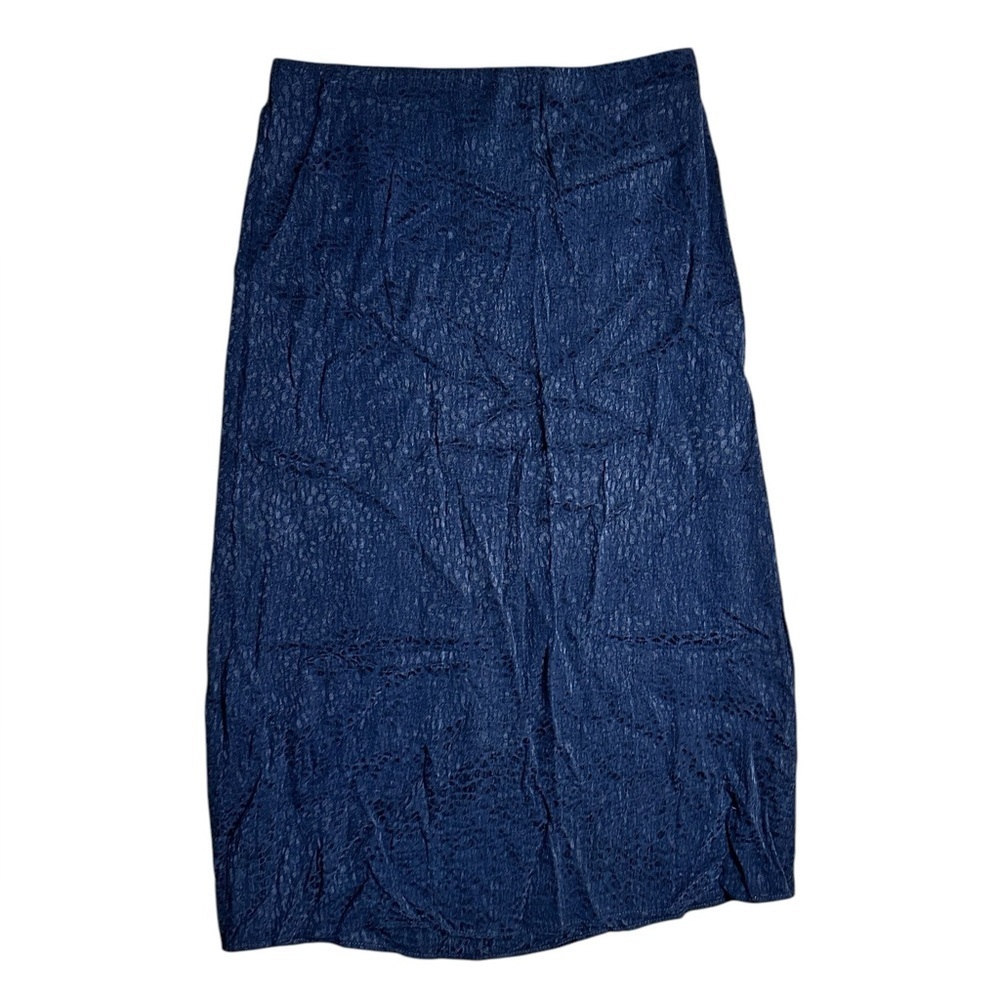 NWT Gerard Darel Elegant Navy Blue Skirt Midi Size 38